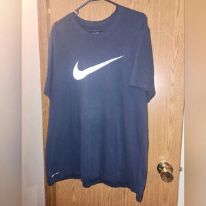 Nike 2X Men's Dark Blue Short Sleeve Dri-Fit Shirt